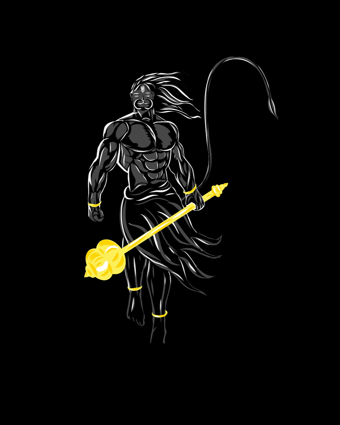 Divine Strength Hanuman Oversized Tee - Mutant