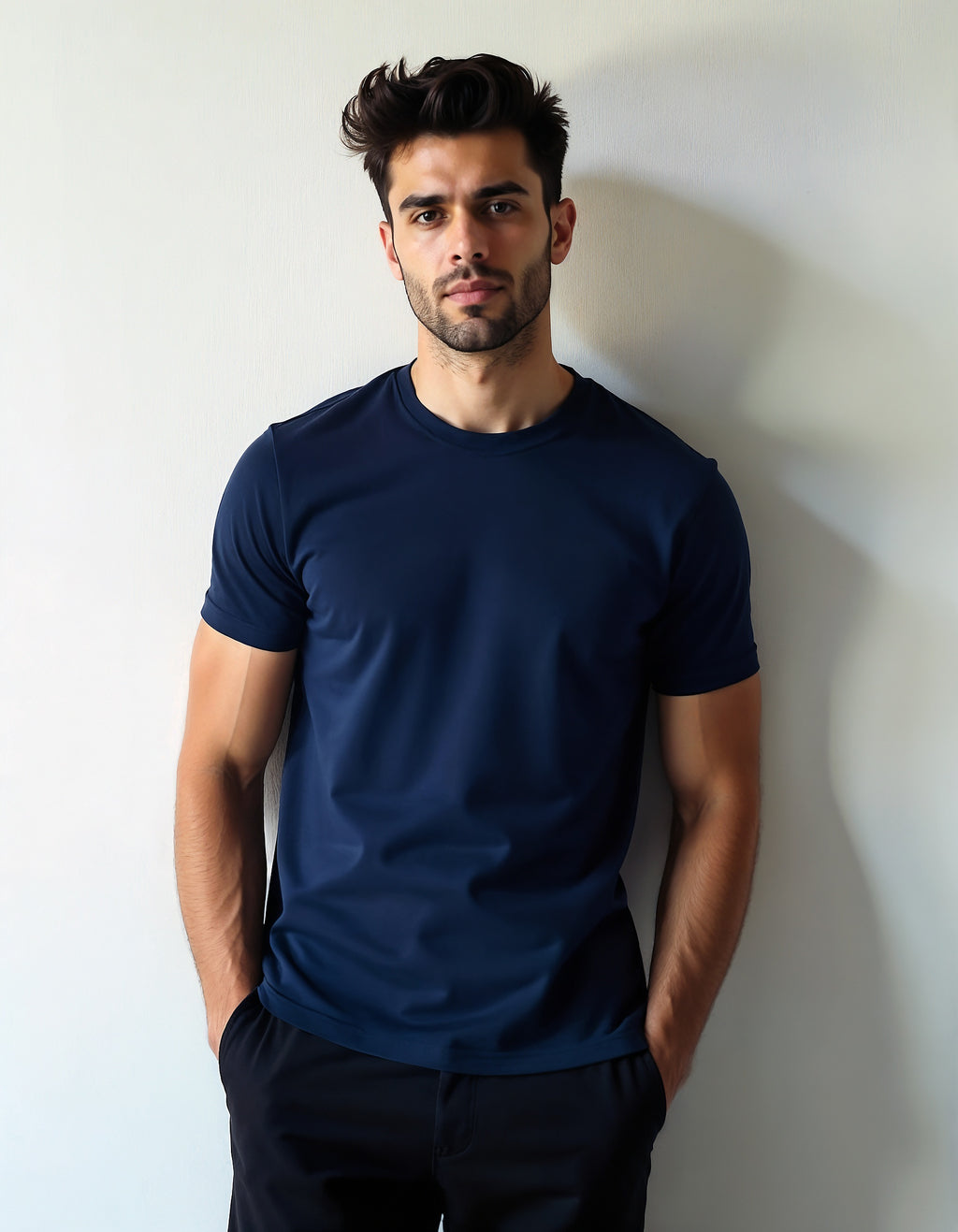 The Mutant Basics: Plain Slim Fit (Navy Blue) - Mutant