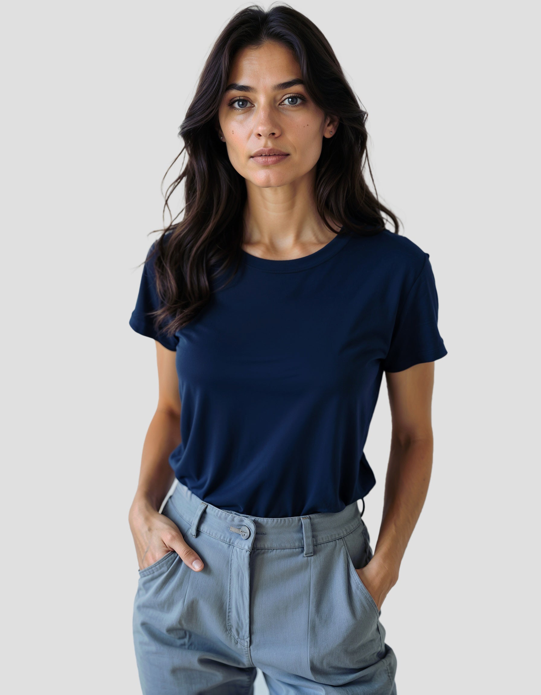 The Mutant Basics: Plain Slim Fit (Navy Blue) - Mutant