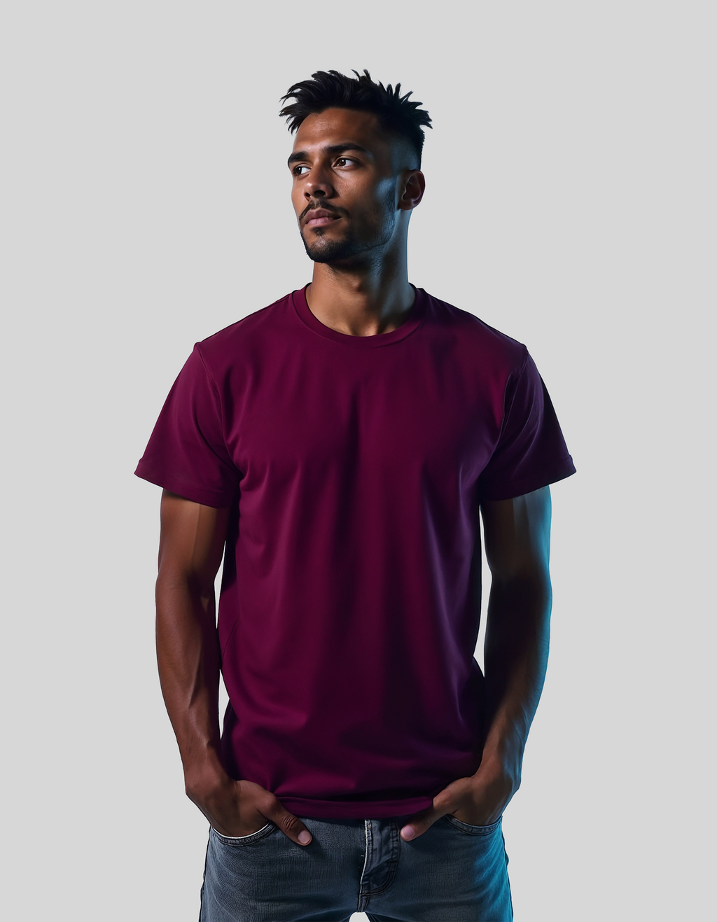 The Mutant Basics: Plain Slim Fit (Wine) - Mutant